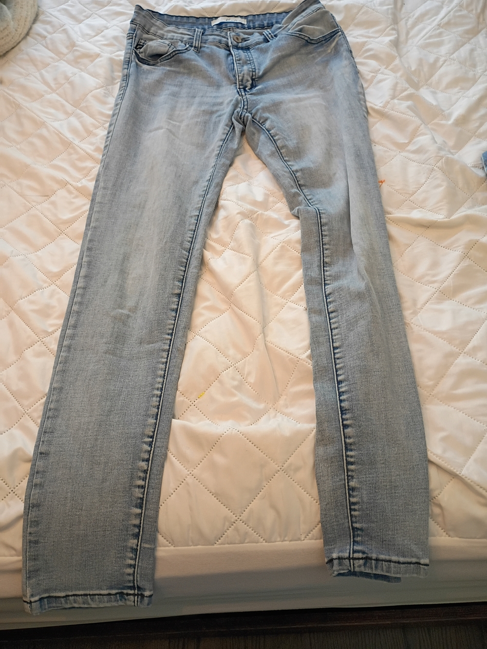 KanCan Light Wash Skinny Jeans in Pale Blue